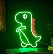 NEON DINOZAUR LAMPKA LED DEKORACJA ŚCIENNA  USB