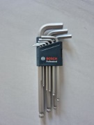 Bosch zestaw 9 kluczy imbusowych z kulką T 1.5 - 10 mm 1600A01TH5