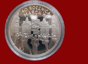 10 zł.  40 rocznica Marca 68 srebro