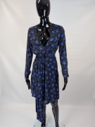 Pinko sukienka kopertowa czarna, 38, wiskoza, Y2K, vintage i aesthetic