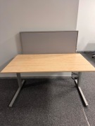 BIURKO TECHO 140x80 + Przegroda