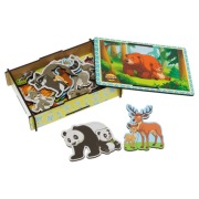 Drewniane puzzle "Mama i dziecko"