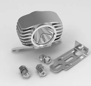 Halogeny motocyklowe LED czarne uniwersalne chopper adventure honda Harley