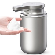 Automatyczny dozownik piankowego mydła z czujnikiem ładowanie USB-C srebrny