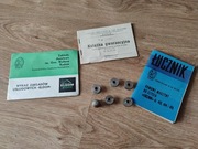 Maszyna do szycia Łucznik - Instrukcja, dokumenty, szpulki, naparstek