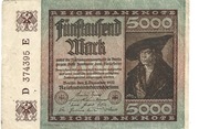 REICHSBANKNOTE 50 MARK z  1922 r. Nr D 374395 E 