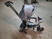 Baby Mix Dziecięcy Rowerek Trójkołowy Z Led Światłami Lux Trike Szary