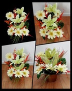 Kompozycja cmentarna stroik na grób wieniec