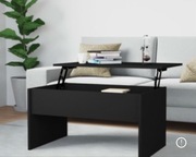 Stolik kawowy z podnoszonym blatem czarny