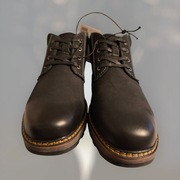 Cleve Super Buty Zimowe Męskie Skórzane Ocieplane Czarne r. 43 + gratis