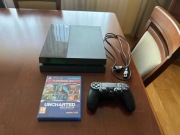 SONY PS4 FAT PLOMBY + PAD + PODSTAWKA + GRA UNCHARTED