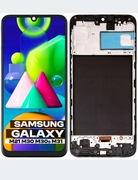 Wyświetlacz OLED szybka do Samsung Galaxy M21 M30 M30s Ramka czarna