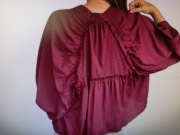 BLUZKA TYPU ANIOL -LUZNY-Bordowa