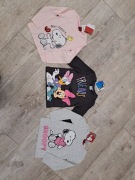 T-shirt - Dazy, Minnie, Snoopy - 3 szt. - rozm 110