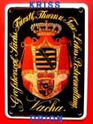 Szyld Emaliowany - Poczta Królewska Saksonii - Blaszany 14x10cm