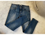Zara jeansy spodnie M 38 wygodne niebieskie jesien