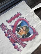 Torba tote bag taylor swift  pink beige cotton bawełna bawełniana