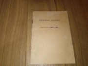 Dziennik dzienniczek ucznia zeszyt notatnik lata 70 PRL Vintage