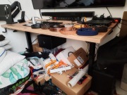 Biurko SENSE7 Nojo Black 140 cmx70 cm+Blat jednoczęściowy gruby 28mm