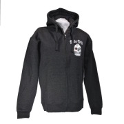 BLUZA RUDEBOY GRAFIT ROZPINANA Z KAPTUREM