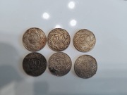 50 groszy 1923 rok zestaw 6 monet 