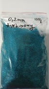 Brokat turkusowy do ozdób,farb,lakierów 0,2mm