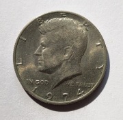 USA moneta 1/2 dolar 1974r. Kennedy USA