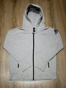 Bluza z kapturem damska Adidas bluza rozsuwana szara rozmiar S