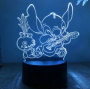 Kreskówka Stitch figurka 3D LED