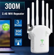 Wzmacniacz sygnału WiFi 2,4GHz, WPS 300Mbps GRATISY