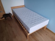 Łóżko Ikea Neiden 90x200 z dnem Ikea Luroy i materacem