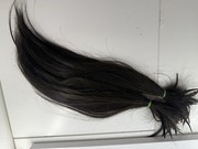 Włosy 45 cm brąz ciemny 96g ciemne lux przedłużane doczepiane keratyna