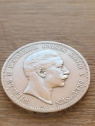 5 Marek 1900 r. Wilhelm II srebrna moneta w bardzo dobrym stanie , oryginał
