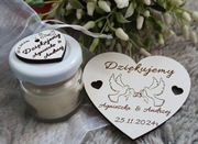 Podziękowanie : świeczka sojowa + mages +woreczek