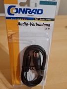 Nowy kabel przejsciowka z 5 din na jack 1.5m 