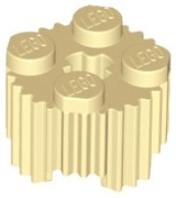 LEGO 8 x 92947 klocek okrągły walec 2x2x1 - piaskowy jasny