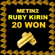 METIN2 RUBY [KIRIN] 20 WON 20W WONY RUBY GLOBAL 