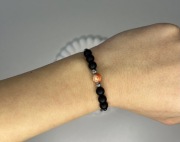 Bransoletka regulowana onyks i jaspis 