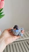 Gołąb na szydełku, zawieszka, brelok handmade 