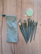 Nowe! Zestaw 13szt pędzle do makijażu + płaska gąbeczka