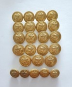 Guziki Kriegsmarine pozłacane 1940 r.