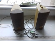 Głośniki PC SunnyLine, Jack 3,5mm, Multi Media Speaker System, Retro, z tył