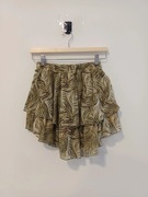 Zielona beżowa wielokolorowa spódniczka damska chicaca rozmiar M