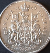 Srebrna Moneta Kanada 50 Centów