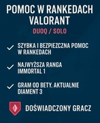 Pomoc w rankedach Valorant | DuoQ / Solo | Doświadczony gracz