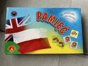 Gra planszowa pamięć z językiem angielskim dla dzieci