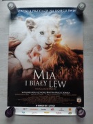 Plakat kinowy z filmu MIA i biały lew