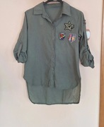 Nowa zielona koszula z bawełny Varlesca rozm. S