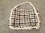 Torebka Wittchen biała kratka czarna używana 