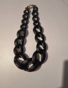 Naszyjnik łańcuch akrylowy czarny dł. 51 cm